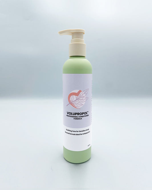 Volupropol Professional Conditioner bottle, a propolis-infused formula for nourished, shiny, and strong hair.